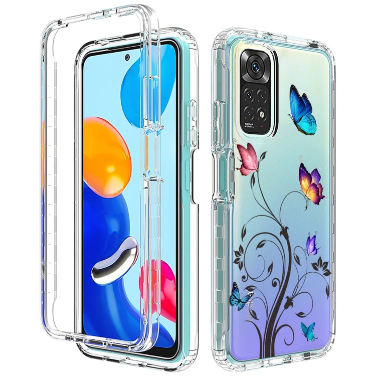 For Xiaomi Redmi Note 11 PC+TPU Transparent Painted Phone Case