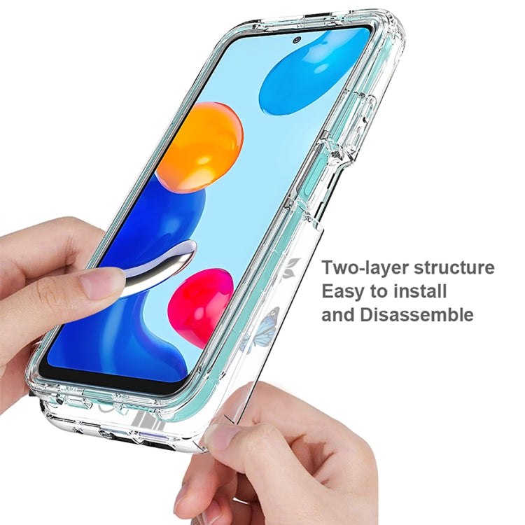 For Xiaomi Redmi Note 11 PC+TPU Transparent Painted Phone Case
