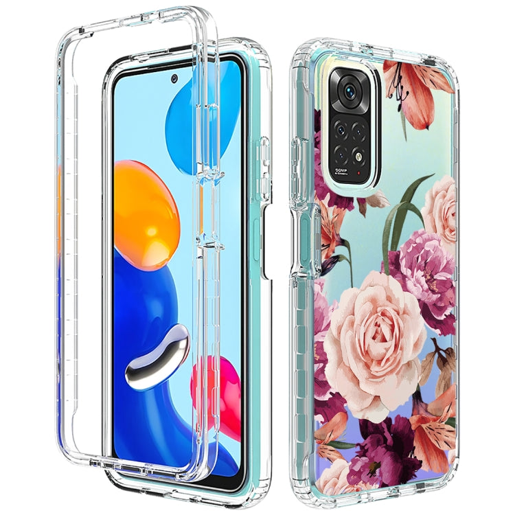 For Xiaomi Redmi Note 11 PC+TPU Transparent Painted Phone Case