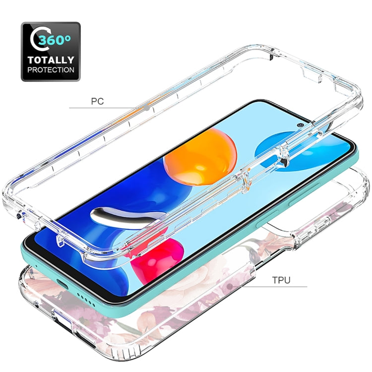 For Xiaomi Redmi Note 11 PC+TPU Transparent Painted Phone Case