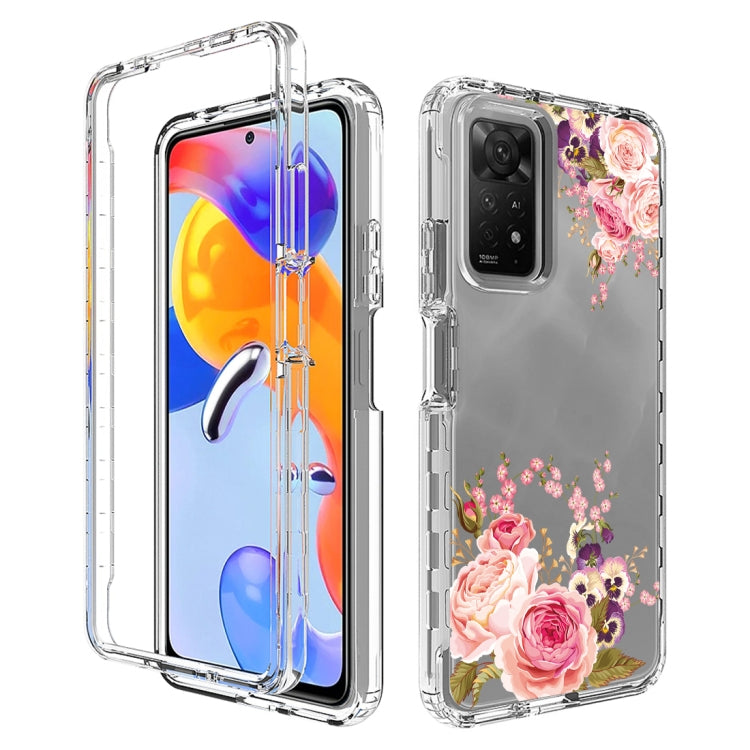 For Xiaomi Redmi Note 11 Pro PC+TPU Transparent Painted Phone Case