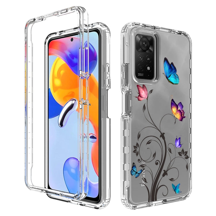 For Xiaomi Redmi Note 11 Pro PC+TPU Transparent Painted Phone Case