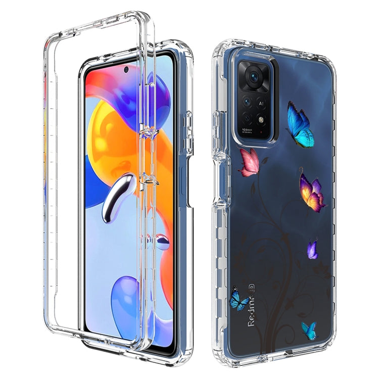 For Xiaomi Redmi Note 11 Pro PC+TPU Transparent Painted Phone Case