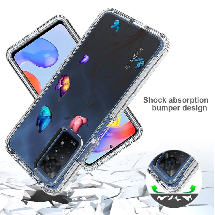 For Xiaomi Redmi Note 11 Pro PC+TPU Transparent Painted Phone Case