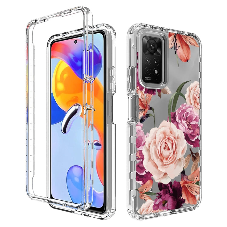 For Xiaomi Redmi Note 11 Pro PC+TPU Transparent Painted Phone Case