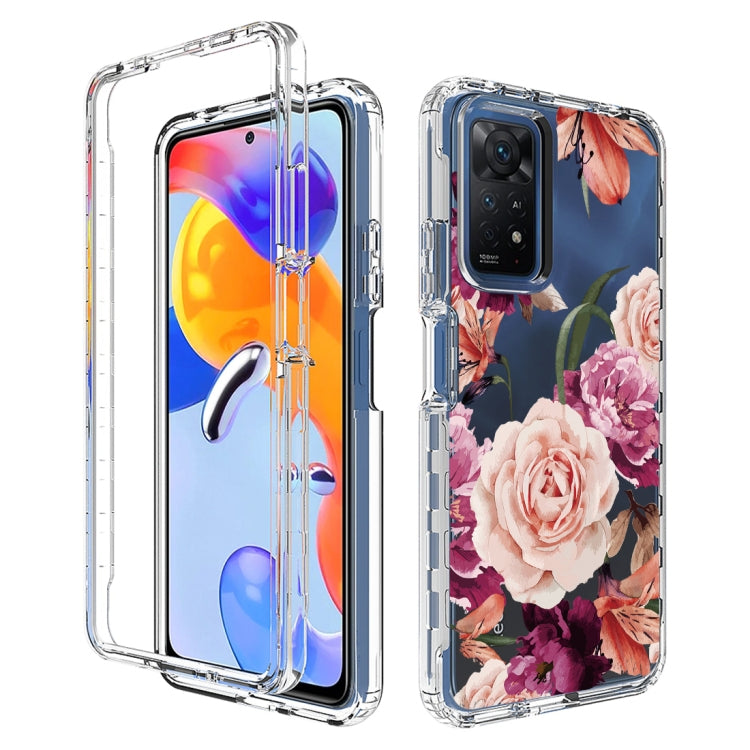 For Xiaomi Redmi Note 11 Pro PC+TPU Transparent Painted Phone Case