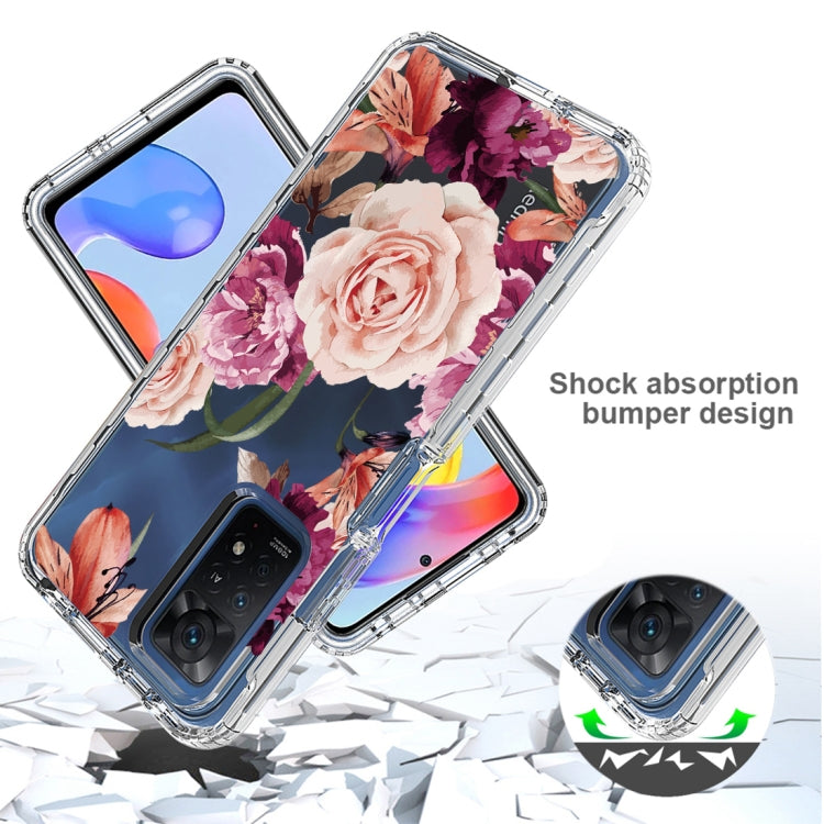 For Xiaomi Redmi Note 11 Pro PC+TPU Transparent Painted Phone Case