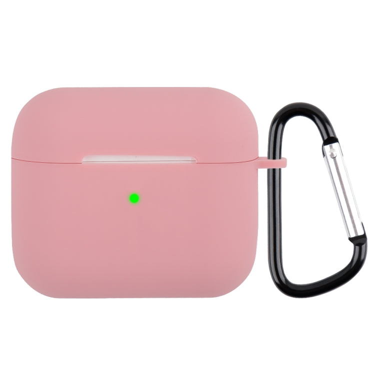 Wireless Earphone Silicone Protective Case with Carabiner For AirPods 3