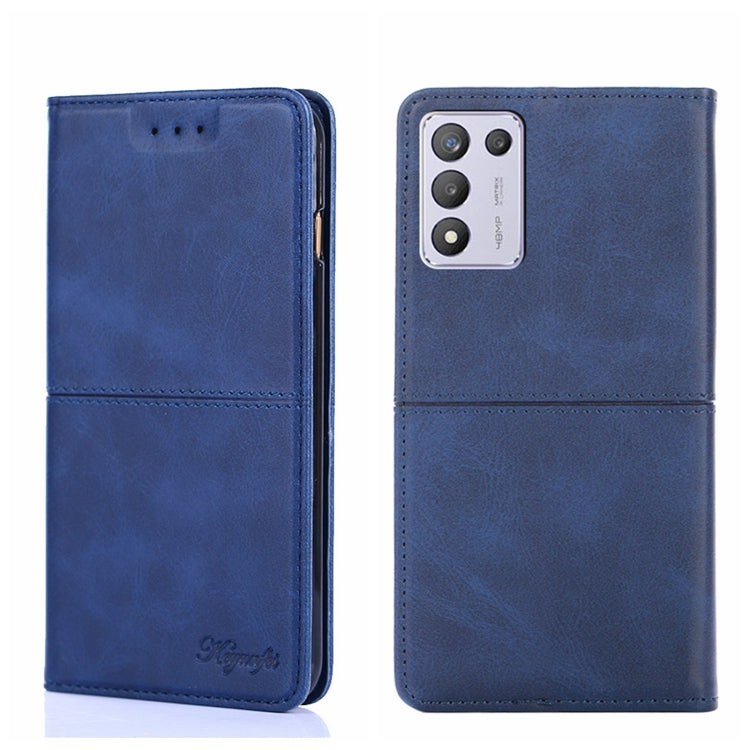 For OPPO K9s/Realme Q3s Cow Texture Magnetic Horizontal Flip Leather Phone Case