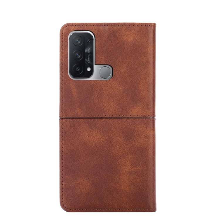 For OPPO Reno5 A Cow Texture Magnetic Horizontal Flip Leather Phone Case