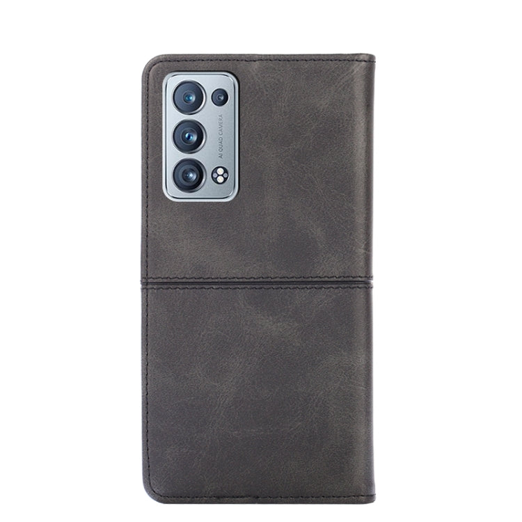 For OPPO Reno6 Pro+ Cow Texture Magnetic Horizontal Flip Leather Phone Case