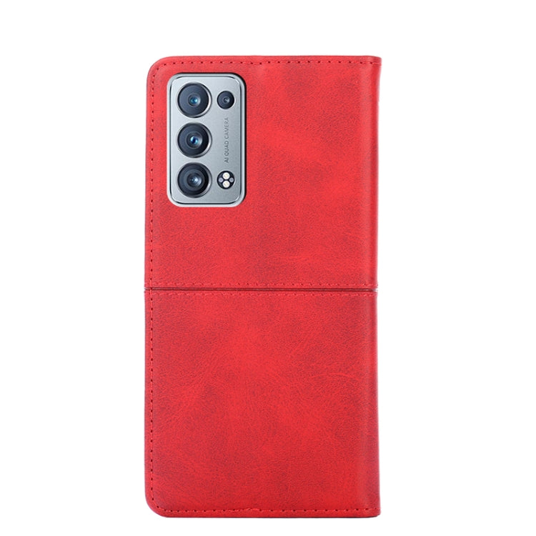 For OPPO Reno6 Pro+ Cow Texture Magnetic Horizontal Flip Leather Phone Case