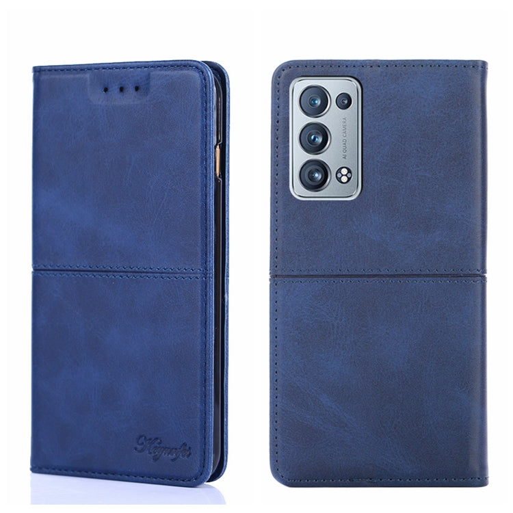 For OPPO Reno6 Pro+ Cow Texture Magnetic Horizontal Flip Leather Phone Case