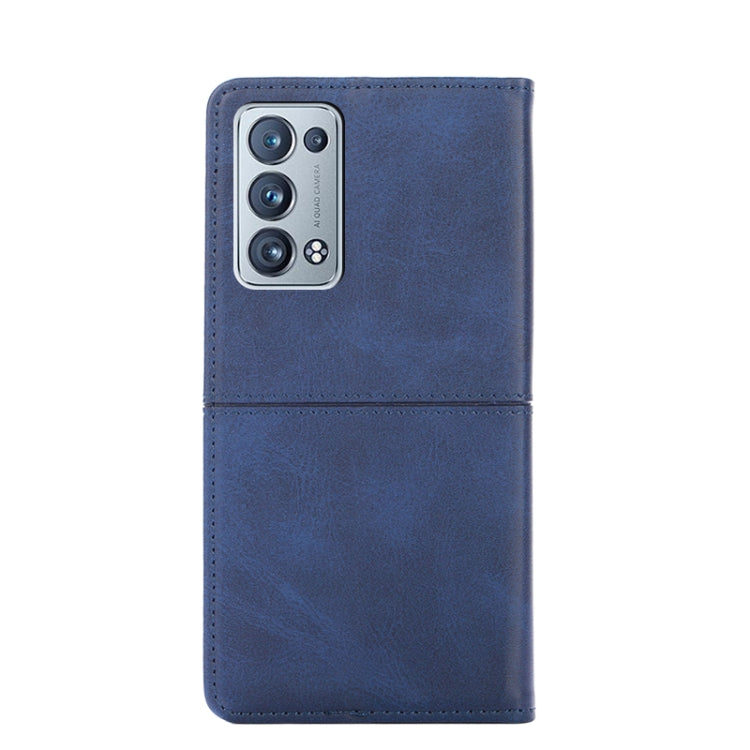 For OPPO Reno6 Pro+ Cow Texture Magnetic Horizontal Flip Leather Phone Case