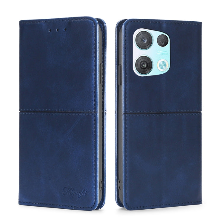 For OPPO Reno8 Pro 5G Cow Texture Magnetic Horizontal Flip Leather Phone Case