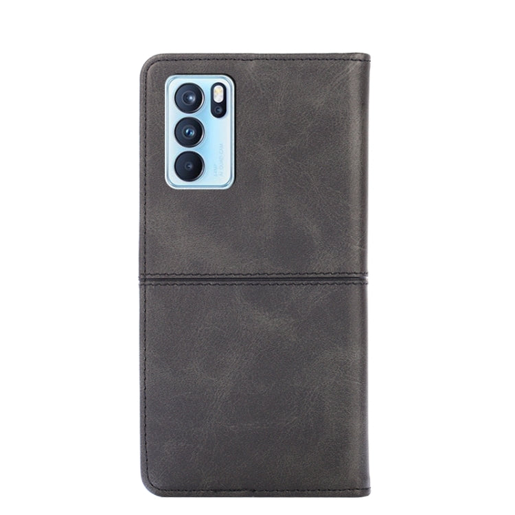 For OPPO Reno6 Pro Cow Texture Magnetic Horizontal Flip Leather Phone Case