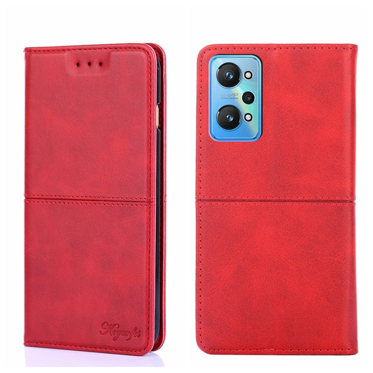 For OPPO Realme GT Neo2 5G Cow Texture Magnetic Horizontal Flip Leather Phone Case