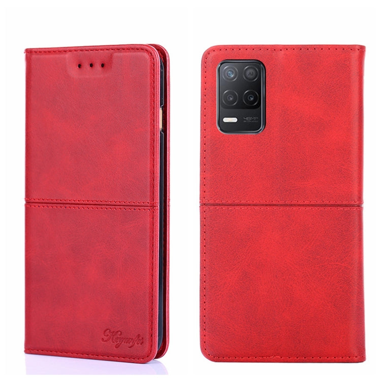 For OPPO Realme V13 5G Cow Texture Magnetic Horizontal Flip Leather Phone Case