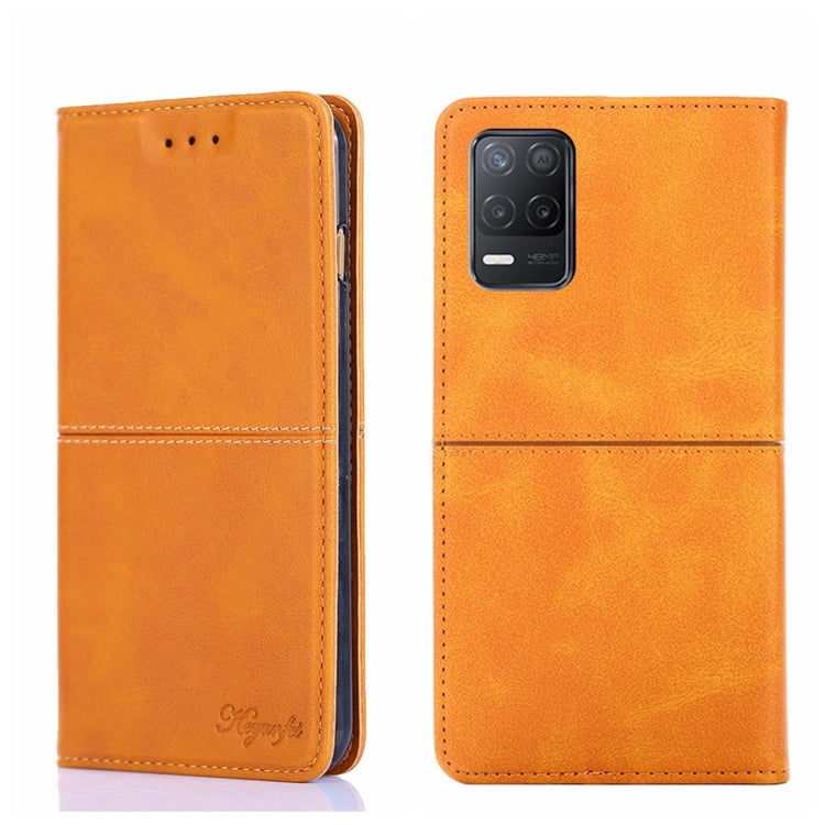 For OPPO Realme V13 5G Cow Texture Magnetic Horizontal Flip Leather Phone Case