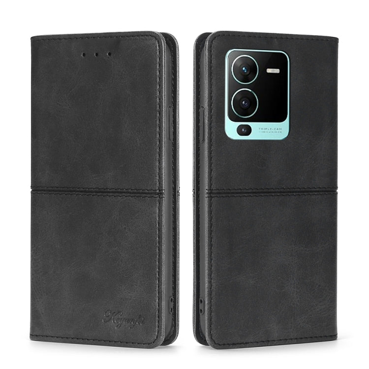 For vivo S15 Pro 5G Cow Texture Magnetic Horizontal Flip Leather Phone Case