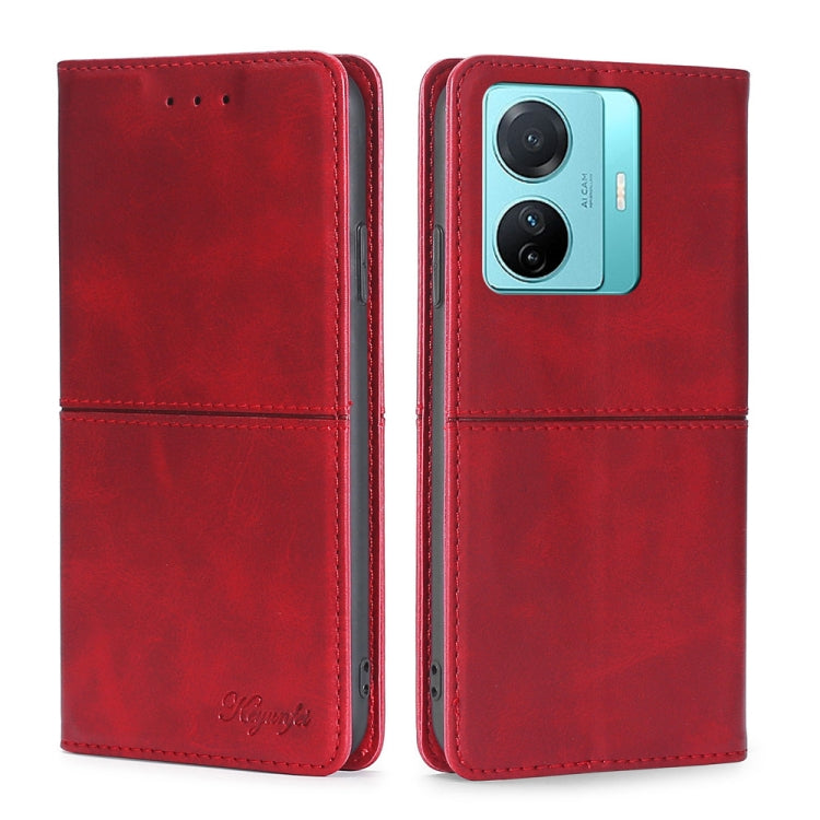 For vivo S15e 5G/T1 Snapdragon 778G Cow Texture Magnetic Horizontal Flip Leather Phone Case