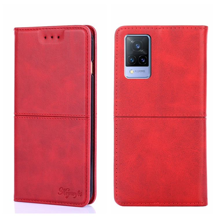 For vivo V21 4G/V21 5G Cow Texture Magnetic Horizontal Flip Leather Phone Case