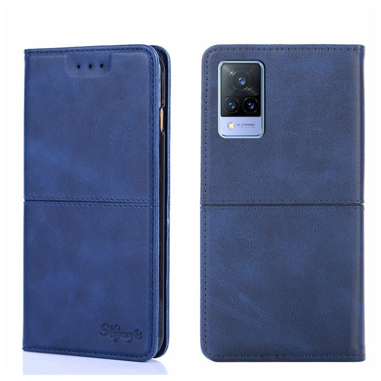 For vivo V21 4G/V21 5G Cow Texture Magnetic Horizontal Flip Leather Phone Case