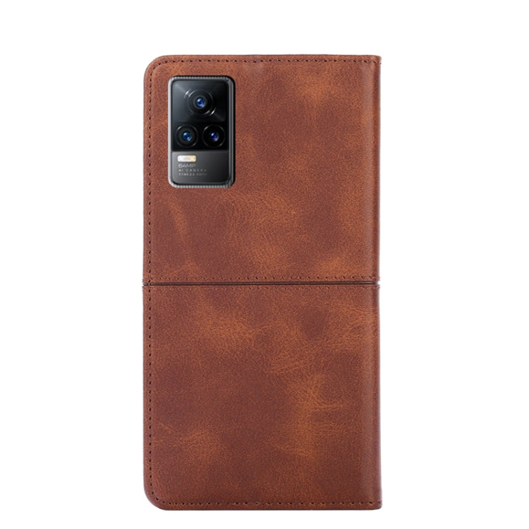 For vivo V21e 4G/Y73 2021 Cow Texture Magnetic Horizontal Flip Leather Phone Case