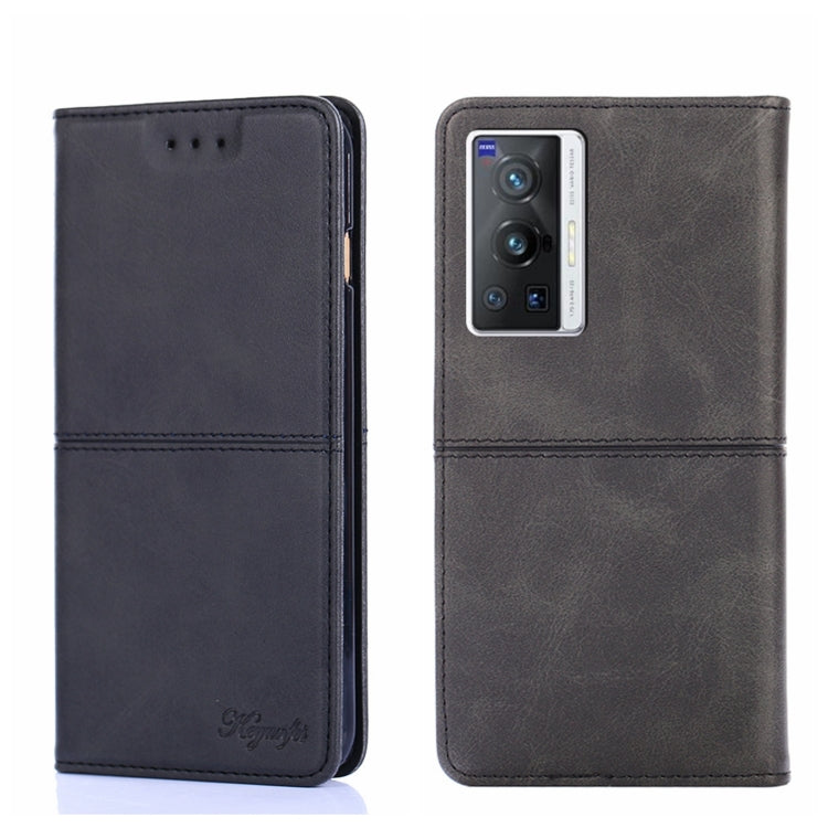 For vivo X70 Pro Cow Texture Magnetic Horizontal Flip Leather Phone Case