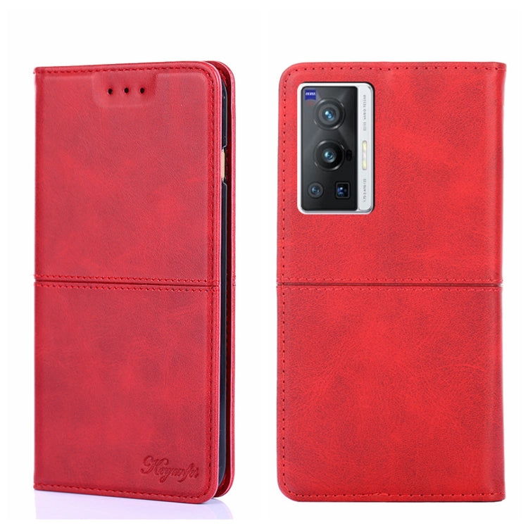 For vivo X70 Pro Cow Texture Magnetic Horizontal Flip Leather Phone Case