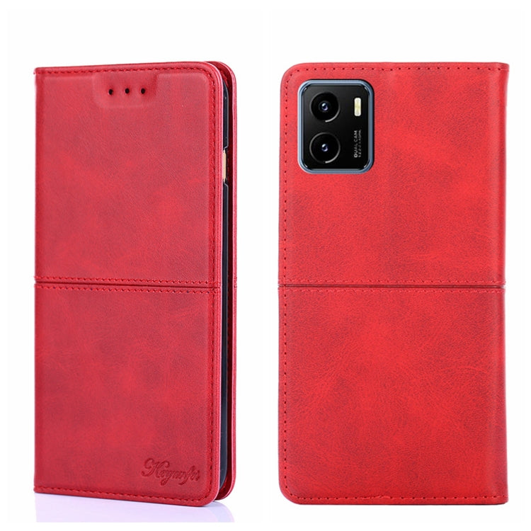 For vivo Y15S Global Cow Texture Magnetic Horizontal Flip Leather Phone Case