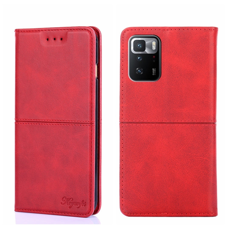 For Xiaomi Redmi Note 10 Pro 5G China Cow Texture Magnetic Horizontal Flip Leather Phone Case