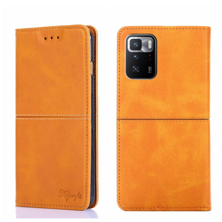 For Xiaomi Redmi Note 10 Pro 5G China Cow Texture Magnetic Horizontal Flip Leather Phone Case