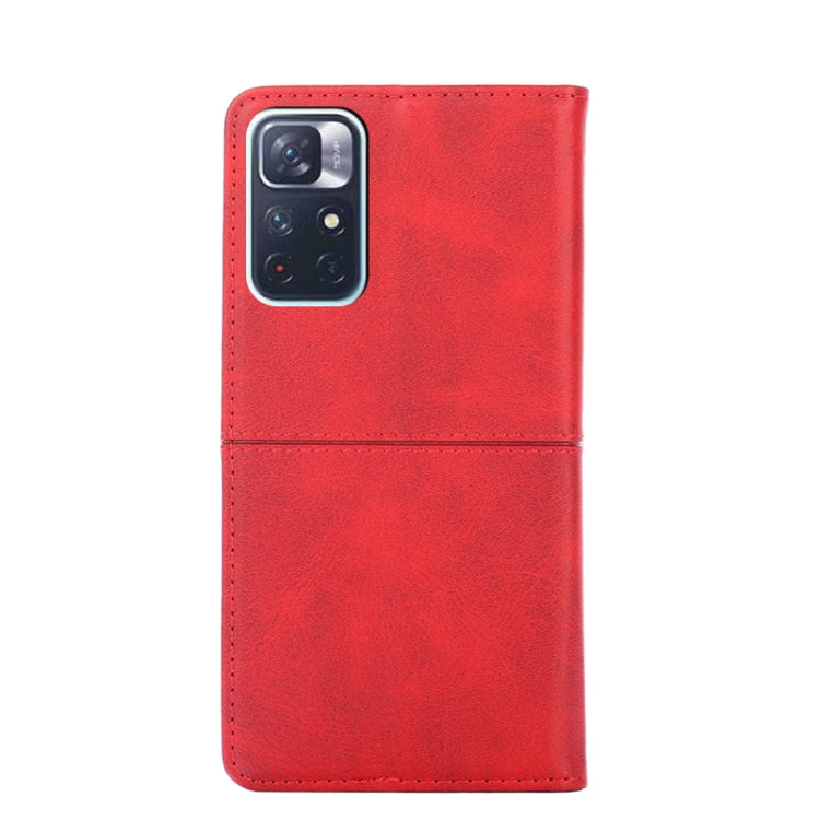 For Xiaomi Redmi Note 11 5G/Poco M4 Pro 5G Cow Texture Magnetic Horizontal Flip Leather Phone Case