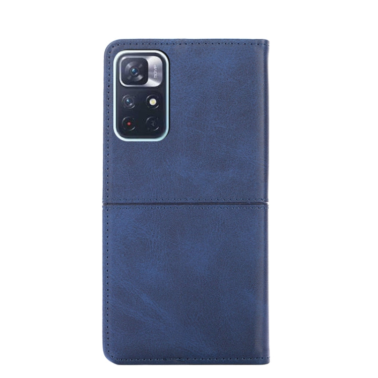 For Xiaomi Redmi Note 11 5G/Poco M4 Pro 5G Cow Texture Magnetic Horizontal Flip Leather Phone Case