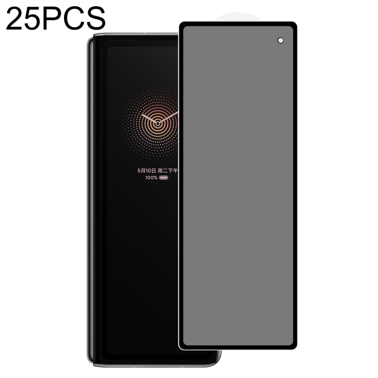 25 PCS Full Cover Anti-peeping Tempered Glass Film For Xiaomi Mi Mix Fold