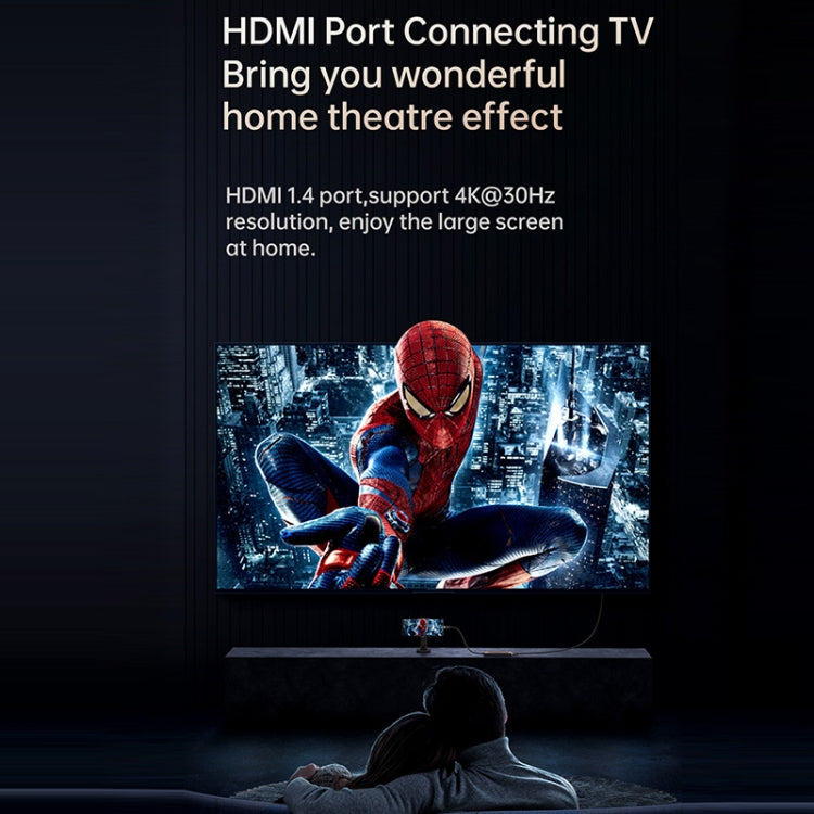 USAMS US-SJ578 5 in 1 USB-C / Type-C to USB3.0x3 PD100W HDMI HUB Docking Station