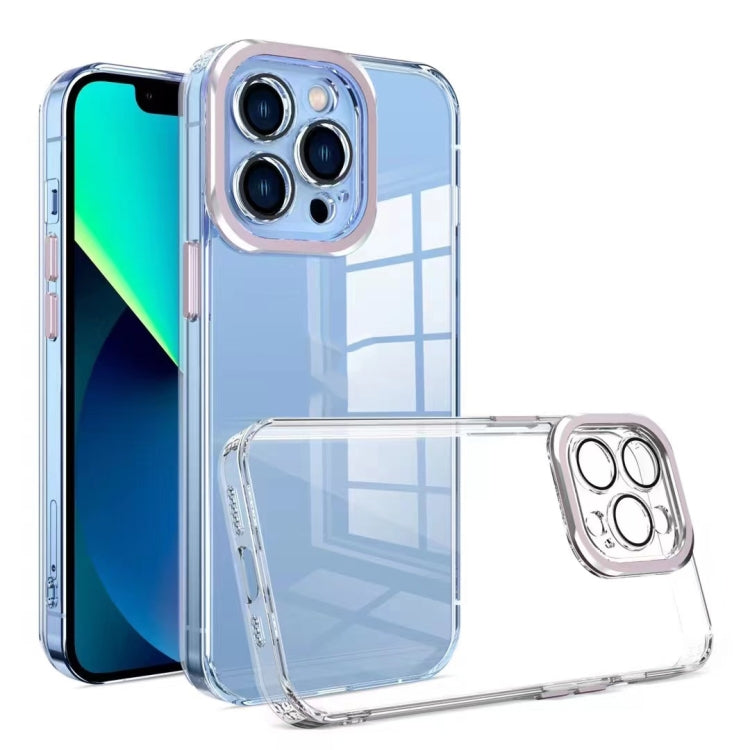 For iPhone 12 Pro TPU + Acrylic Transparent Phone Case with Lens Film