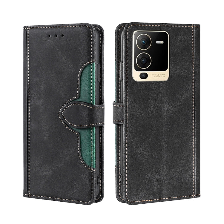 For vivo S15 5G Skin Feel Magnetic Buckle Leather Phone Case