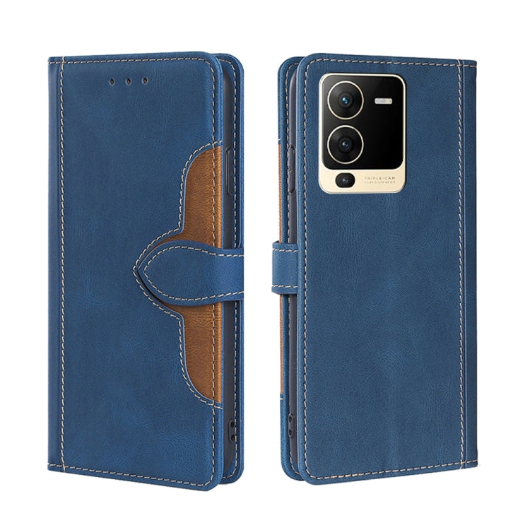 For vivo S15 5G Skin Feel Magnetic Buckle Leather Phone Case