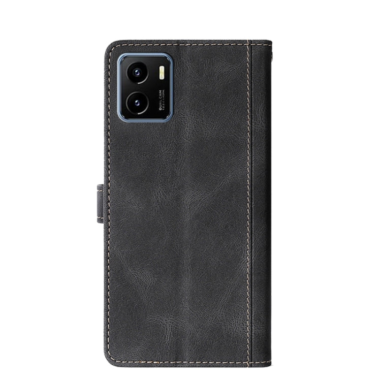 For vivo Y15s Global Skin Feel Magnetic Buckle Leather Phone Case