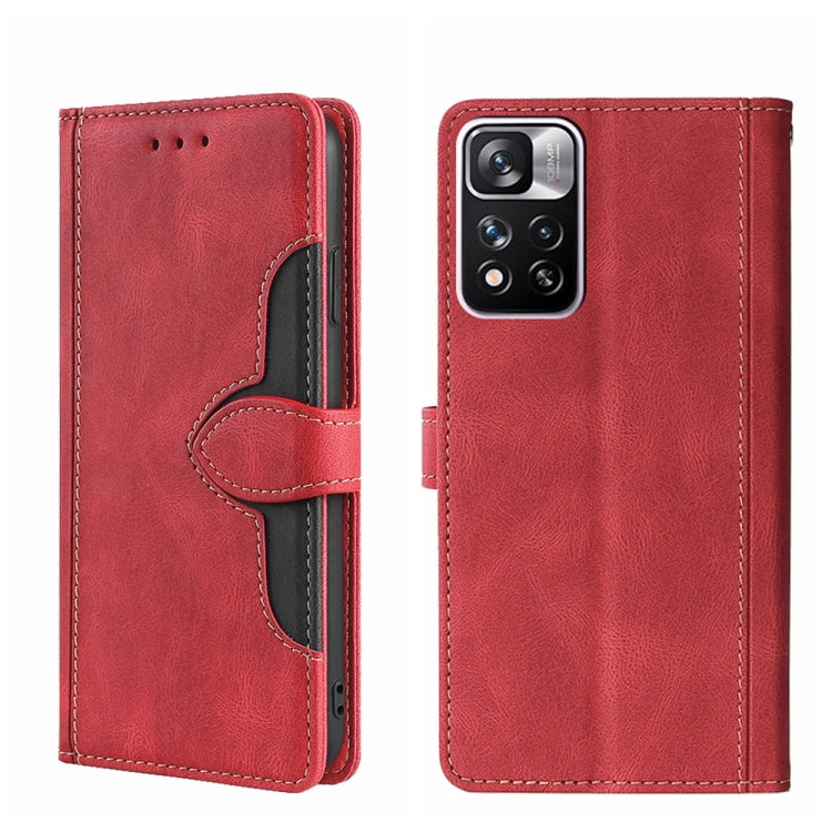 For Xiaomi Redmi Note 11 Pro 5G / Pro Plus 5G Skin Feel Magnetic Buckle Leather Phone Case
