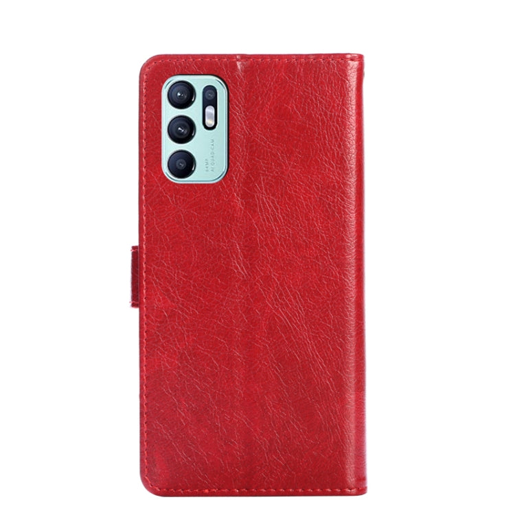 For OPPO Reno6 4G Zipper Bag PU + TPU Horizontal Flip Leather Phone Case