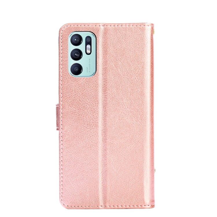 For OPPO Reno6 4G Zipper Bag PU + TPU Horizontal Flip Leather Phone Case