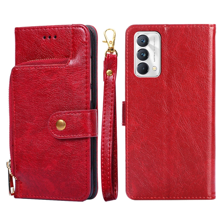 For OPPO Realme GT Master/Q3 Pro Carnival Zipper Bag PU + TPU Horizontal Flip Leather Phone Case