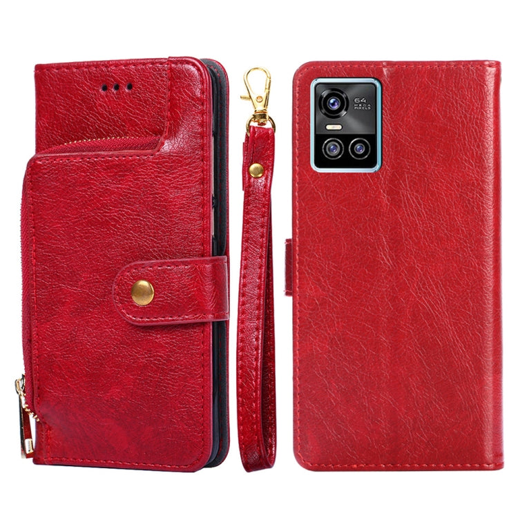 For vivo S10/S10 Pro Zipper Bag PU + TPU Horizontal Flip Leather Phone Case