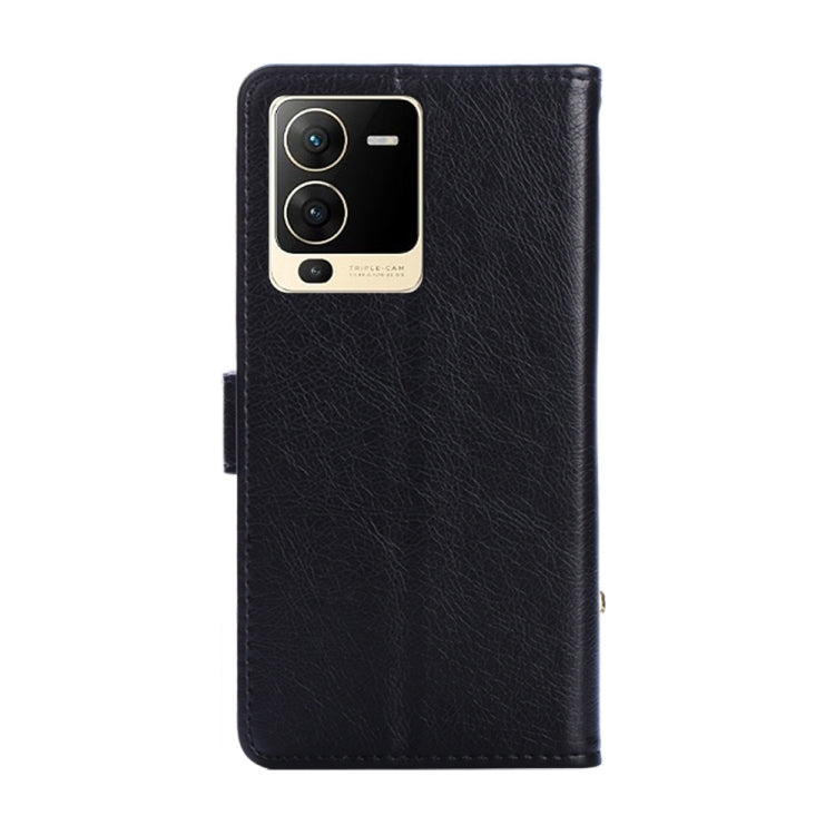 For vivo S15 5G Zipper Bag PU + TPU Horizontal Flip Leather Phone Case