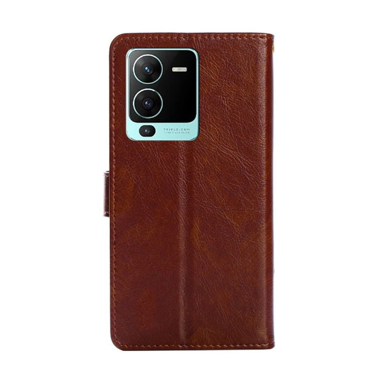 For vivo S15 Pro 5G Zipper Bag PU + TPU Horizontal Flip Leather Phone Case