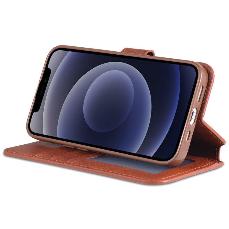 For iPhone 14 AZNS Calf Texture Flip Leather Phone Case