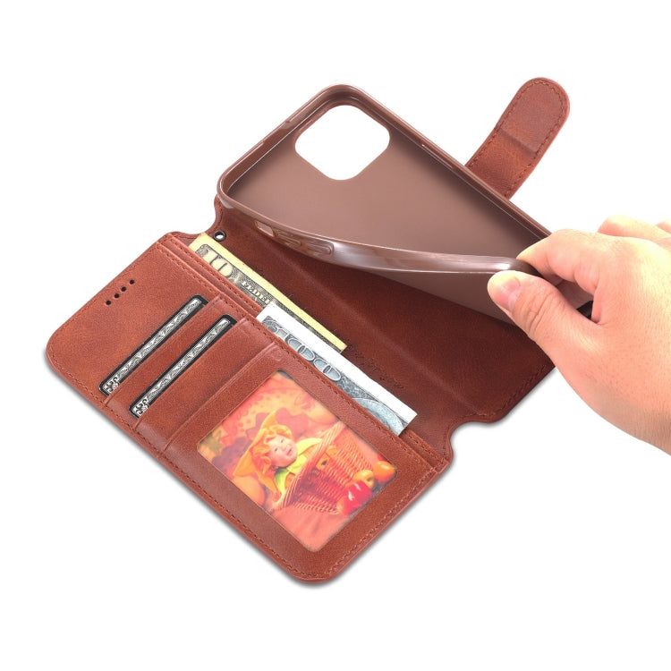 For iPhone 14 AZNS Calf Texture Flip Leather Phone Case